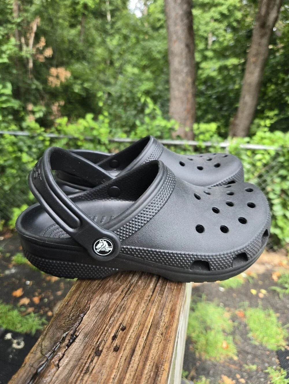 CROCS Kids Black Slip-On Shoes